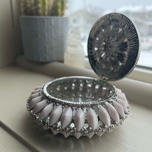Pink Jeweled Trinket Box